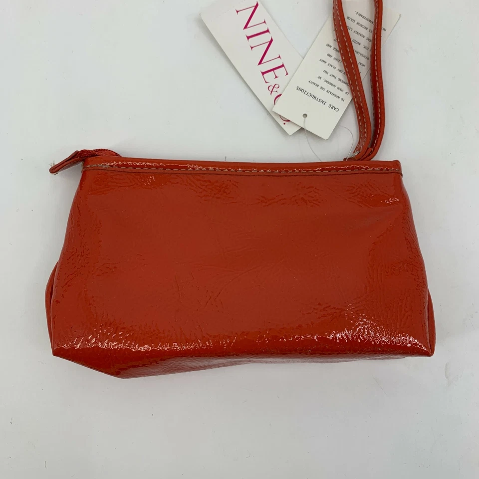 Nine & Co. Muñequera Bolso sin asas Cartera Coral Imitación Cuero "Jolie Too" Top Cremallera Nuevo Foto 3 de 4