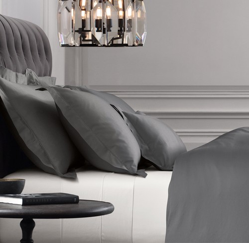 Restaurationsbeschläge italienischer Vintage-gewaschener 600er Satin König Blech Set Graphit - Bild 1 von 3