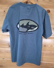 Vintage Maui Hawaii Shark T Shirt Men XL 90s USA Blue Fade Surf Beach