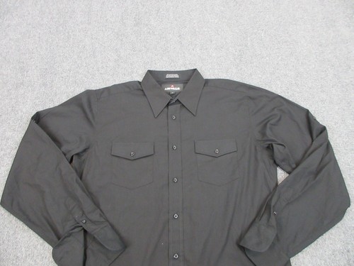 Airwalk Shirt Mens Extra Large Black Button Up Skater Casual Lightweight Pocket - Picture 3 of 12