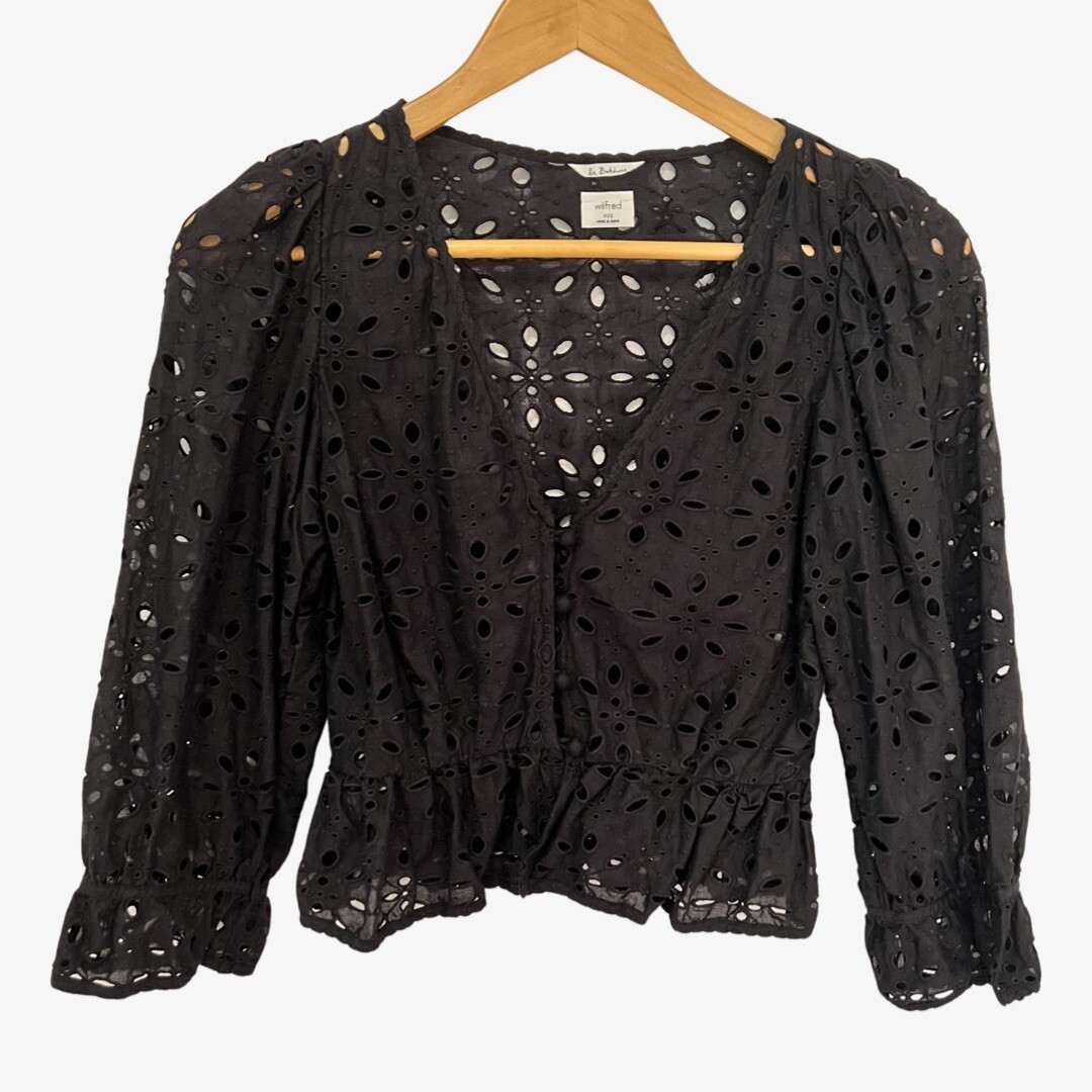 Aritzia | Tops | Aritzia Wilfred Women Caravan La Boheme Blouse Size Small