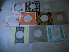 45RPM COMPANY SLEEVES. LOT OF TEN VG AND BETTER.
