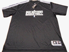 ADIDAS NBA AUTHENTIC SAN ANTONIO SPURS BLACK SHOOTING SHIRT JERSEY SIZE 3XT