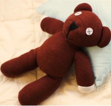 1pc 23cm Genuine Mr.Bean Plush Bear Toys Cute Stuffed Cartoon Movie Brown Figure