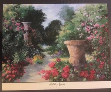 FINE ART LITHOGRAPH: Piazza By Natalie Levine 24 X 30