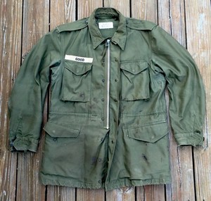 复古50 S 韩国战争野战夹克外套爪饰拉链军队og 107 尺寸m Ebay