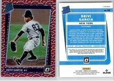 Deivi Garcia 2021 Optic Photon Prizm #54 Yankees RC Rookie EX Surface Ding