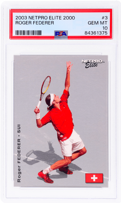 2003 Netpro Elite Roger Federer PSA10