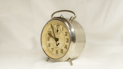 1949 Vintage Blangy French Wind-Up Alarm Clock