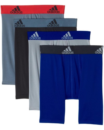 adidas L61322 Kids Multi Performance Long Boxer Briefs 4-Pack Size M - Picture 2 of 4