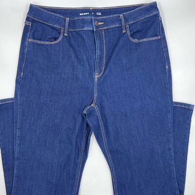 Old Navy Women's Flare Jeans Size 16 Blue Cotton Blend Stretch