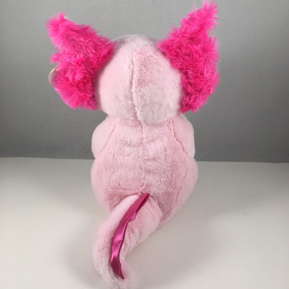 Ty Beanie Baby Bellies LOCKY The 6" Valentines Day Axolotl NEW