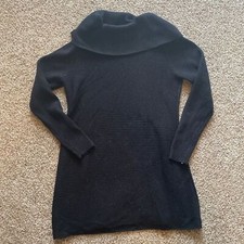 Alfani Black Cowl Neck Sparkle Sweater Dress Size Medium