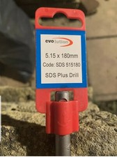 2x Evolution SDS Plus Hammer Drill Bit 5,15 X 180mm. Brand new.