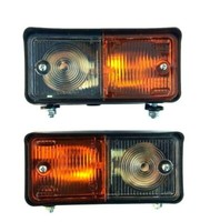 2X Positionsleuchte Mit Blinklicht Schlepper Traktor Oldtimer Positionslicht Set