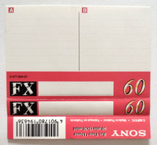 Copertina Sony Fx 60 Inlay Mc Musicassetta Compact Cassette Audio Tape Usata