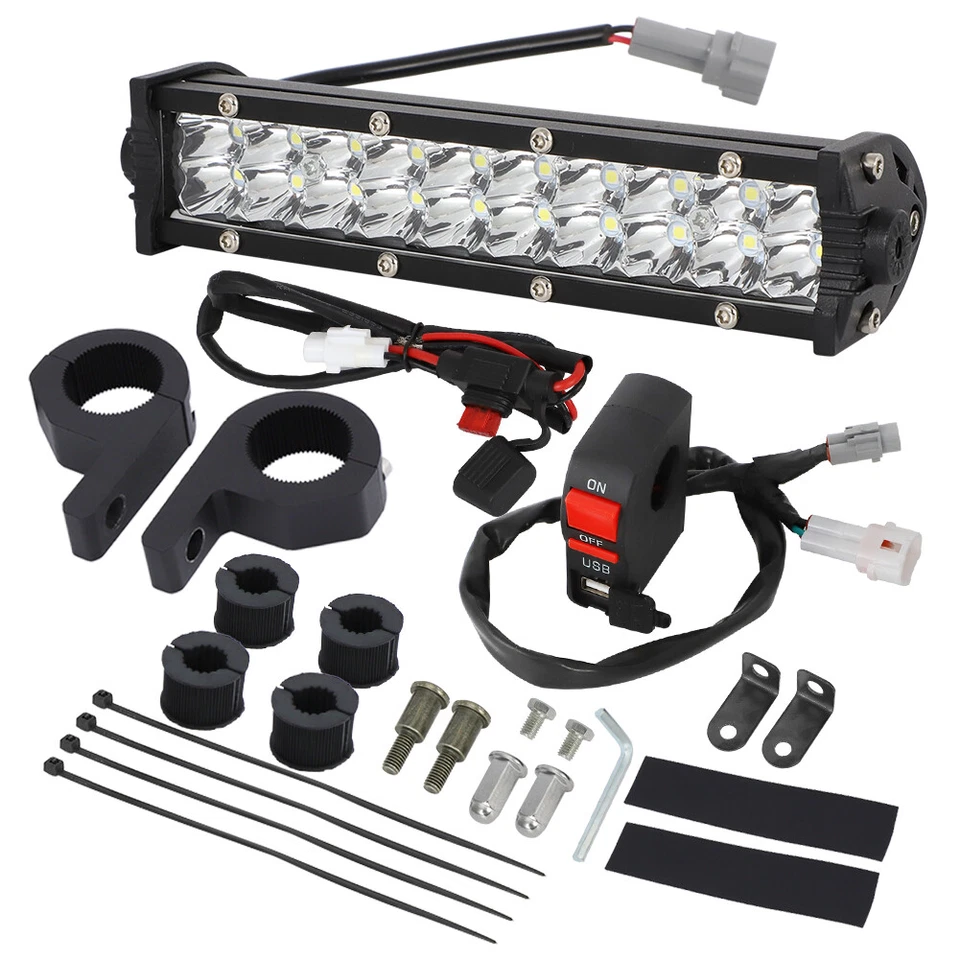 LED Headlight Light Bar Kit For Yamaha YZ250F YZ250FX YZ450F YZ450FX Plug-&-Play Foto 2 de 4