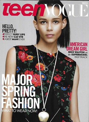 Teen Vogue Magazine Supermodel Binx Walton Spring Fashion Sistine Rose Stallone.