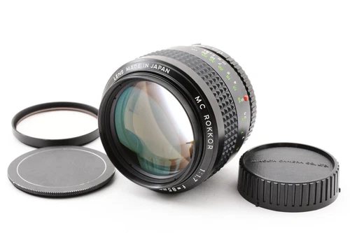 CLA'd [EXC+5 w/Cap] Minolta MC Rokkor 85mm f/1.7 Portrait MF Lens From JAPAN