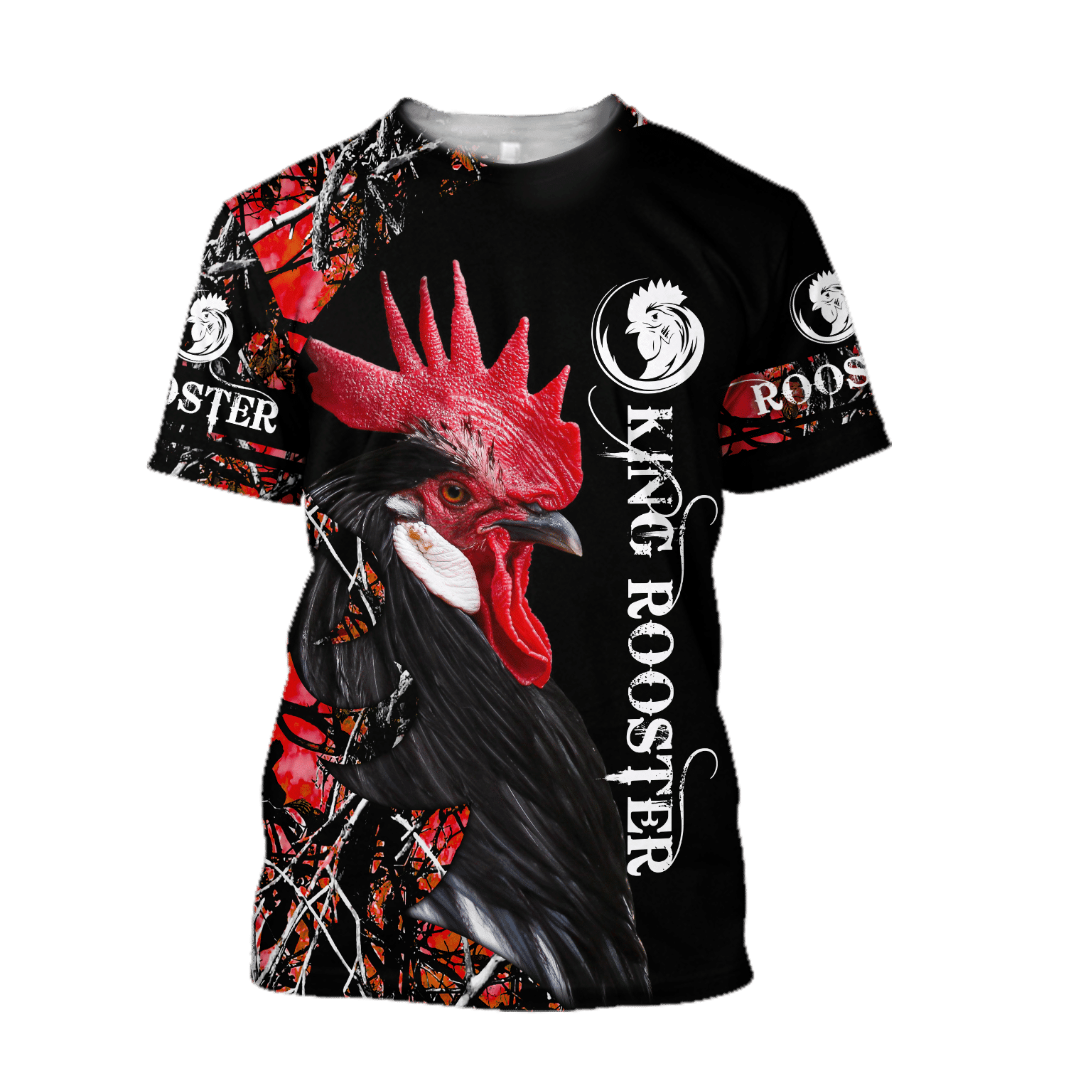 King Rooster 3D All Over Printed Unisex T-shirt , 3D T-shirt , Rooster Tee