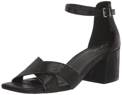 Kenneth Cole Reaction Women's Women's Mix X Band Jewel Platform, Black, 5