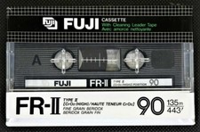 FUJI FR II 90 AUDIO BLANK CASSETTE TAPE VINTAGE 1982 TYPE II HIGH (CrO2) JAPAN