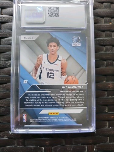 2019-20 Panini Chronicles XR 272 Ja Morant RC CSG 9.5 - Picture 2 of 4