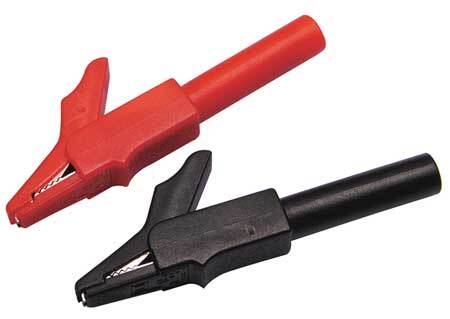 GRAINGER APPROVED 4WRA4 Modular Test Alligator Clips,Medium,PR 4WRA4 - Picture 2 of 2