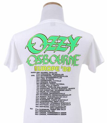 Ozzy Osbourne 1989 No Rest For The Wicked Tour Vintage T-Shirt Men