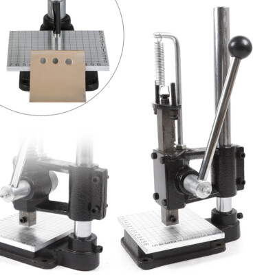 #ad Manual Leather Hole Puncher Hand Punching Machine Press Punch Tool Leather Craft $66.06