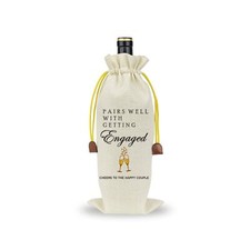 Wedding Wine Bag Engagement Gifts for New Couples, Mr and Mrs Marriage Weddin...
