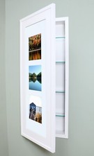 Recessed Medicine Cabinet with picture frame door, NO MIRROR, 5 colors, 14x36