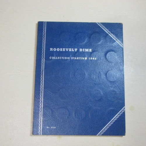 Whitman Roosevelt Dime Album, Complete Thru 1964, 48 Silver Coins, Plus