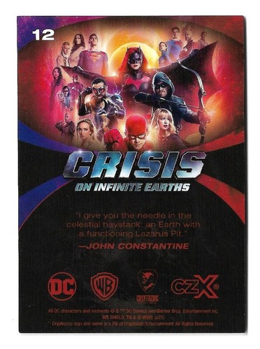 2022 Cryptozoic CZX Crisis on Infinite Earths Silver #12 A Plan for Resurrection - Picture 2 of 3