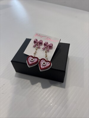 Betsey Johnson BABYCAKES Gold Tone Faux Pearls Shaped Cake Drop Earrings NWT