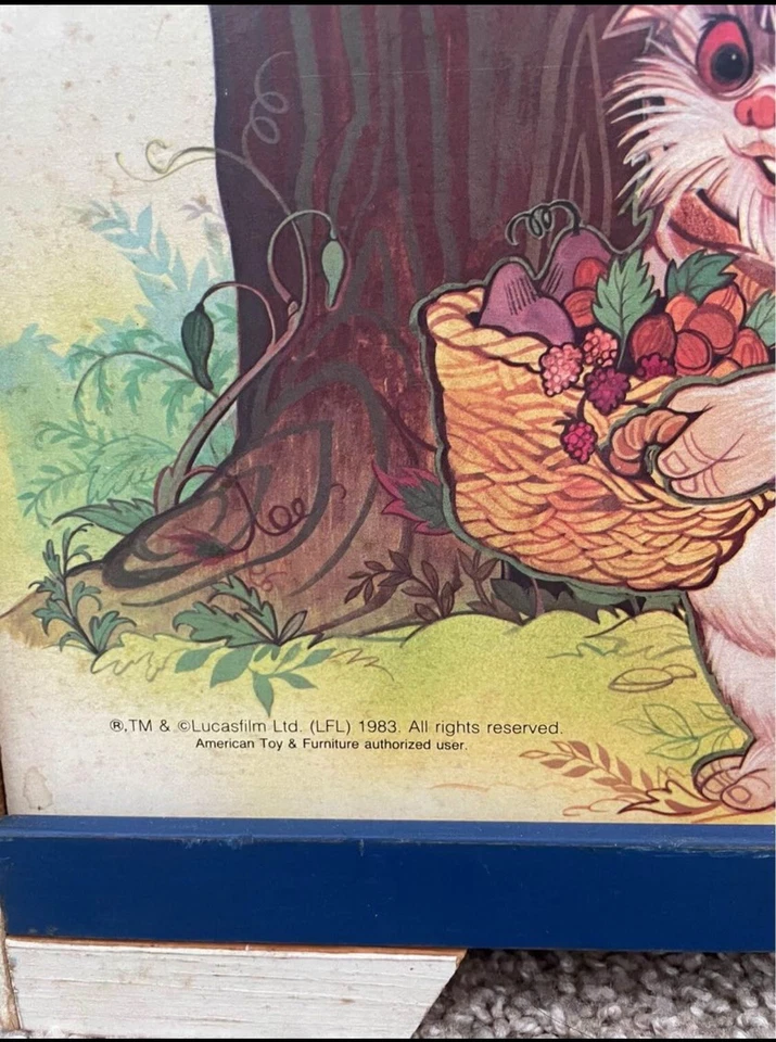 RARO De Colección 1983 Star Wars El Retorno del Jedi Librería Caja de Juguete Americano Foto 2 de 4