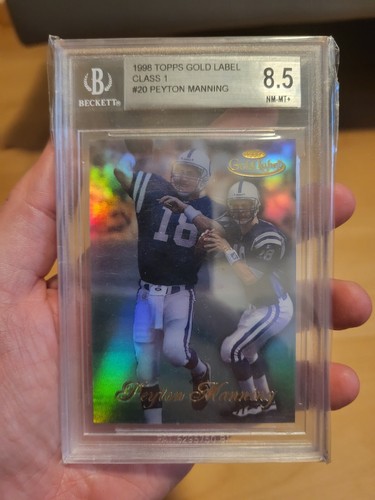 1998 Topps Gold Label Class 1 Rookie 20 Peyton Manning BGS 8.5