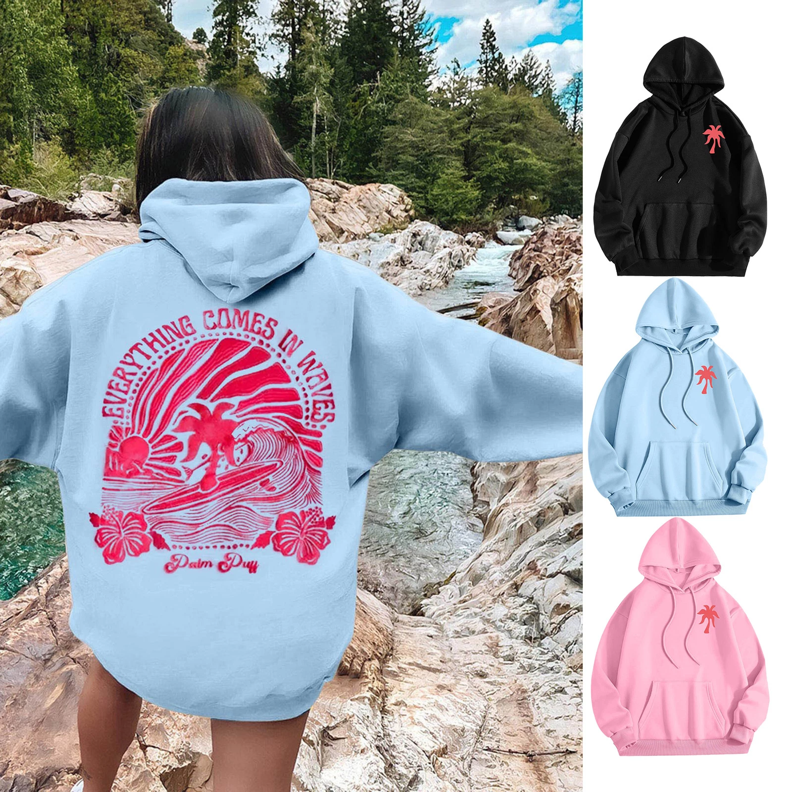 Women’s Double Sided Graphic Hoodie