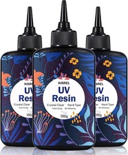 UV Resin 300G - Upgraded UV Resin Kit Hard Type Crystal Clear Ultraviolet Curing