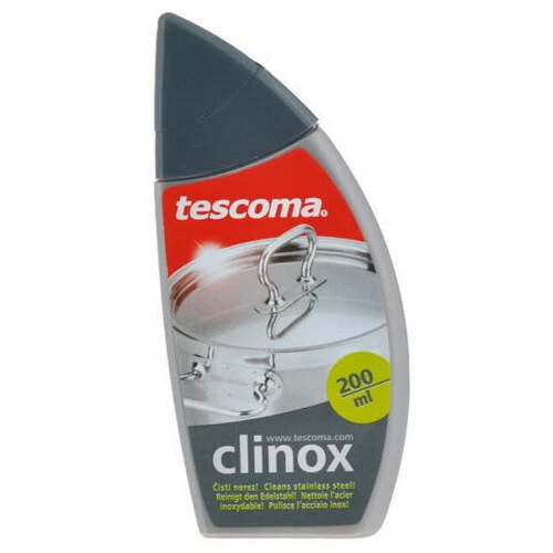 Detergente Pulizia Pentole Stoviglie in Acciaio Inox Tescoma Clinox 200 ml, fotografia 5 di 7