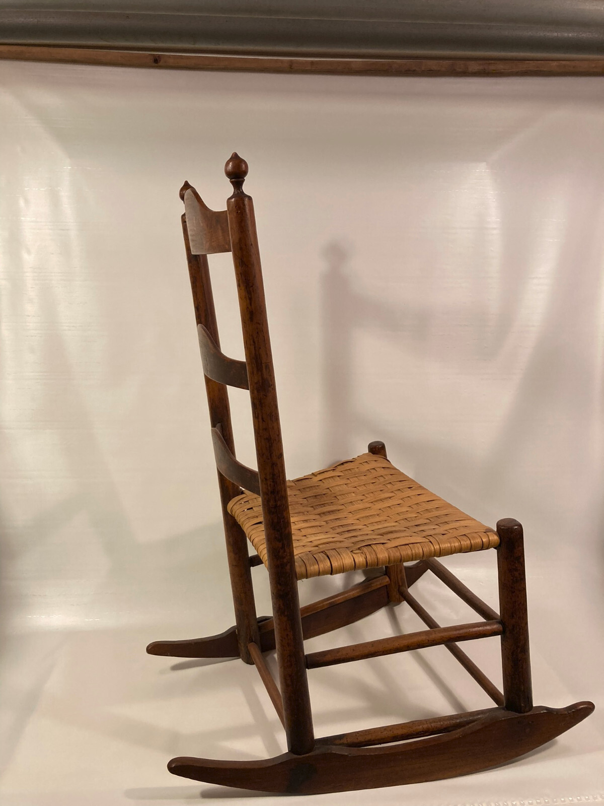 Antique Ladderback Rocking Chair eBay