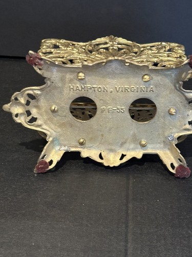 Vintage Bradley & Hubbard Art Nouveau Style Solid Brass Letter/Napkin Holder - Picture 4 of 5