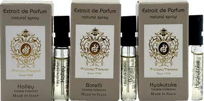 TIZIANA TERENZI COMETE COLLECTION VIALS SET EXTRAIT 0.05 Oz / 1.5ml LOT OF 3 PCS