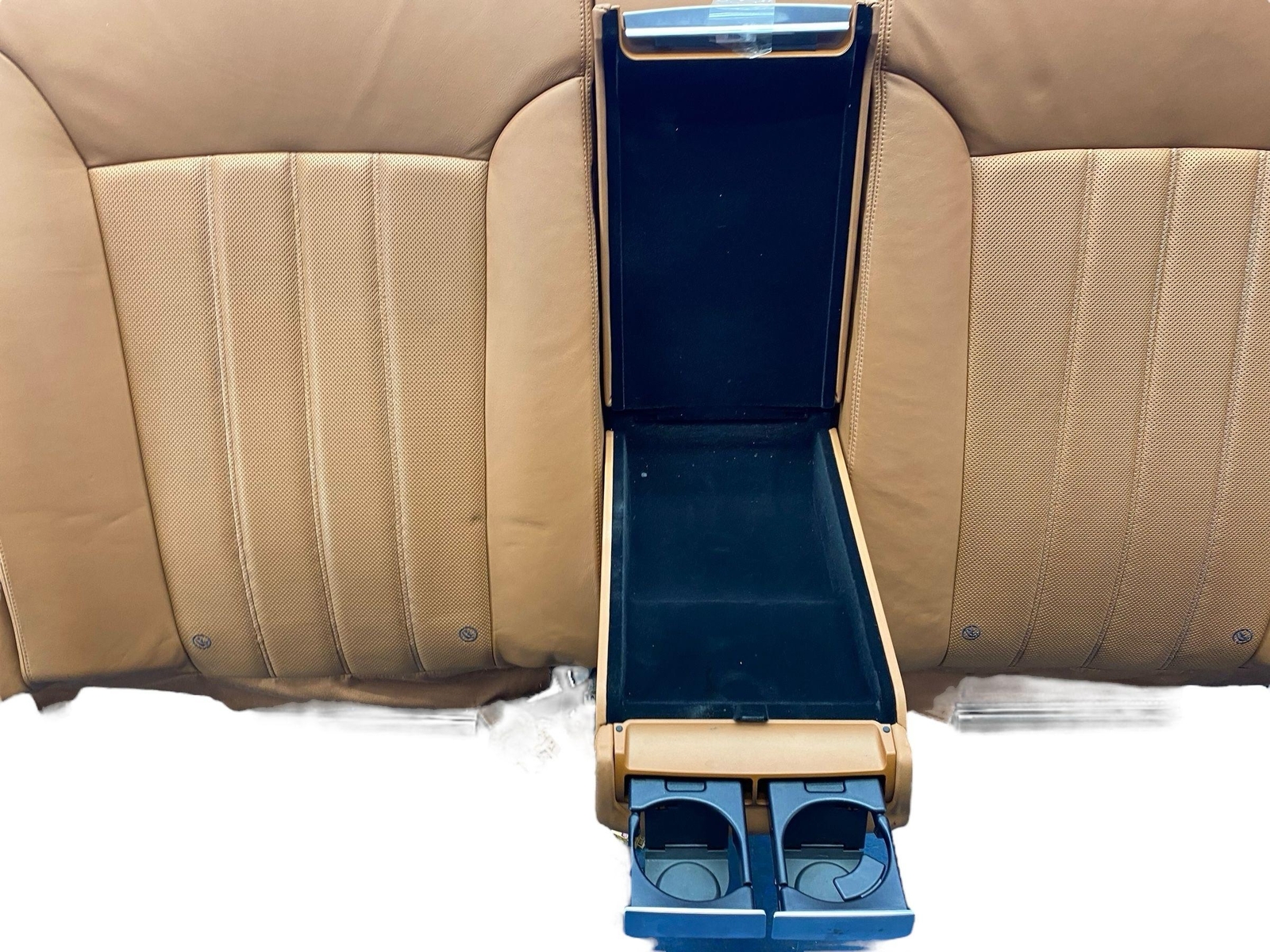 2006-2012 BENTLEY CONTINENTAL FLYING SPUR REAR UPPER SEAT CUSHION BROWN LEATHER