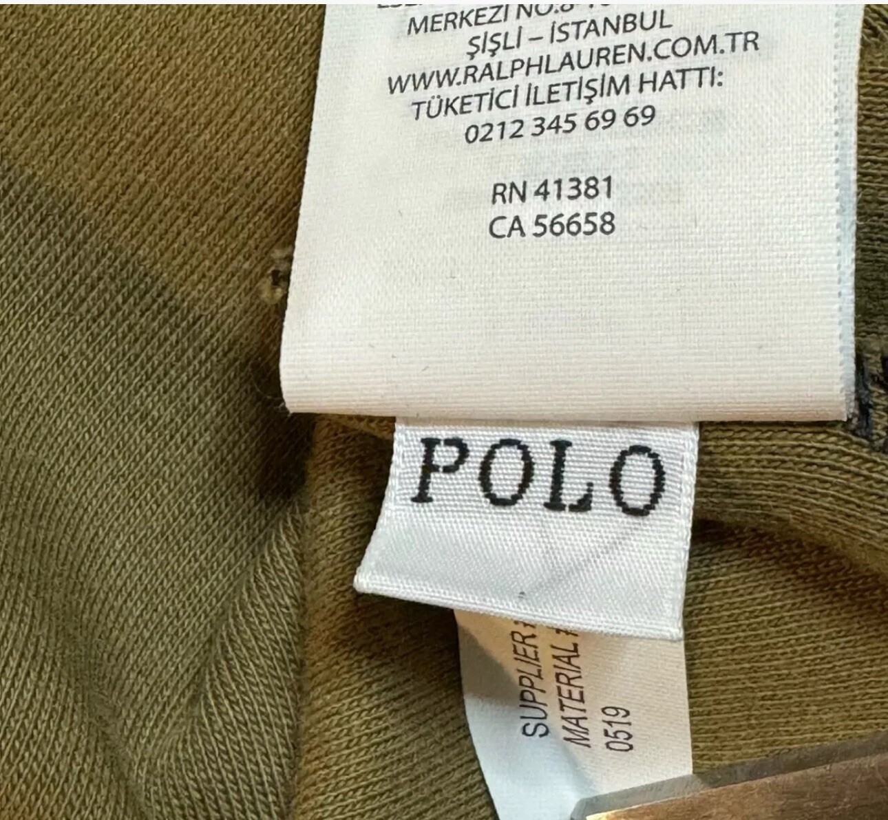 Polo Sport Ralph Lauren Uomo Esercito Felpa Mimetica Stampa Big Pony Taglia Media