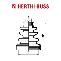 Herth+Buss Jakoparts Achsmanschetten Satz FüR Honda Civic 5 6 Crx 3 Prelude 5