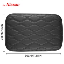 For Nissan Car Center Console Box Protector Mat Trim Armrest Cover Lid 1PCS Pad