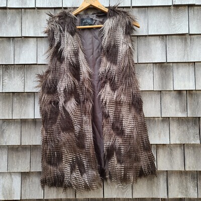 Love Tree Faux Fur Vest Women's Size Large
