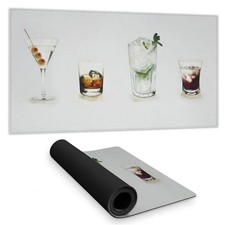 Begin Home Decor C1DM1531Y9M2N1 16 x 32 in. Cocktails Vintage Desk Mat - Food...