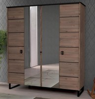 Kleiderschrank Modern Holz Kinderzimmer Braun MöBel Design Schlafzimmer Neu